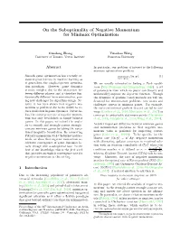 On the Suboptimality of Negative Momentum for Minimax Optimization