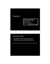 Radiosity Overview, by Stephen Spencer