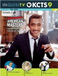 Sammy Davis, Jr. TUE Feb 19 | 9P