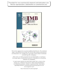 This Article Appeared in a Journal Published by Elsevier. The