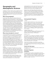 Geography and Atmospheric Science 1