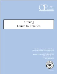 Nursing Guide to Practice