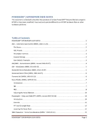 POWERSDR™/OPENHPSDR USER NOTES Table of Contents