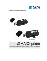 SCM @MAXX Smart Card Reader Reference Manual