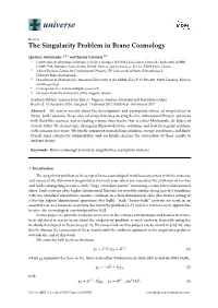 The Singularity Problem in Brane Cosmology