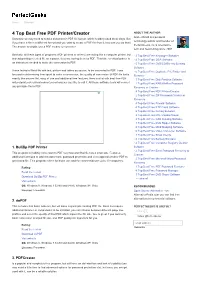 4 Top Best Free PDF Printer/Creator
