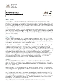 Grant Details Event Details Impact