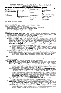 HORSE in TRAINING, Consigned by Carlburg Stables (R