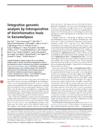Integrative Genomic Analysis by Interoperation Of