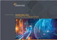 Leonteq Ag | Presentation 
