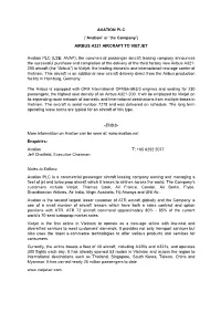 Purchase of Aircraft