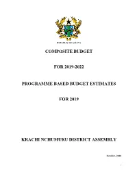 2019 Composite BUDGET