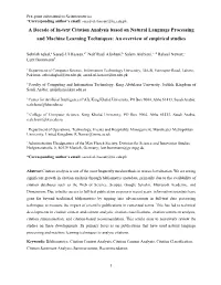 A Decade of In-Text Citation Analysis Based on Natural Language Processing and Machine Learning Techniques: an Overview of Empirical Studies