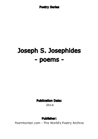 Joseph S. Josephides - Poems