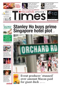 'Stunned' Over Amount Macau Paid for Giant Duck P3 INTERVIEW