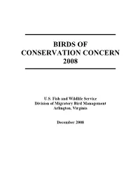 2008. Birds of Conservation Concern 2008