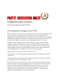 The Independence Struggle and the CPM