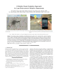 A Mobile Visual Analytics Approach for Law Enforcement Situation Awareness