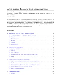 Administration Du Courrier Électronique Sous Linux