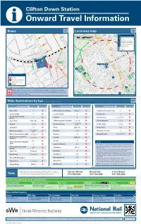 Clifton Down Station I Onward Travel Information Buses Local Area Map