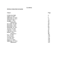 Contents (Click on Index Item to Locate)