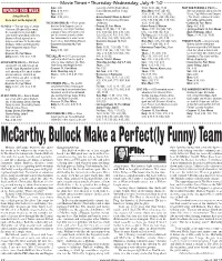 Mccarthy, Bullock Make a Perfect(Ly Funny) Team Melissa Mccarthy Deserves the Space King Partnered Up