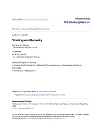 Vibrating-Wire Rheometry