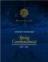 Honoring the Class of 2021