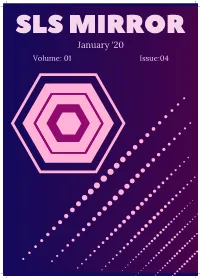 January '20 Volume: 01 Issue:04