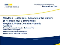 Baltimore Accountable Health Communities Program Update