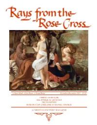 Christ As Healer the Power of Thought Truth Within Rosicrucian Emblems of Daniel Cramer a Christian Esoteric Magazine