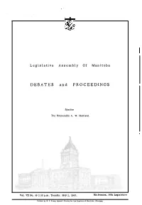 DEBATES and PROCEEDINGS