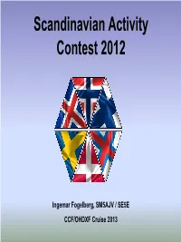 Scandinavian Activity Contest 2012