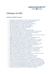 Tildelinger Vår 2020