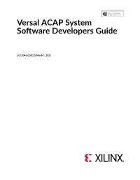 Versal ACAP System Software Developers Guide