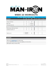Week 23 Workouts