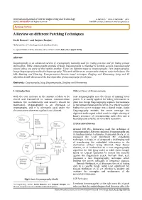 A Review on Different Patching Techniques