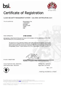 Certificate of Registration