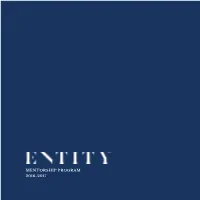 Entity Academy Mentorship Program 2016-2017