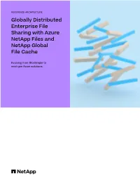 Migrating from Storsimple to Azure Netapp Files and Global File Cache
