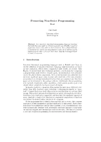 Promoting Non-Strict Programming — Draft —