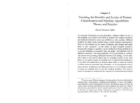 Teaching the Benefits and Limits of Human Classification and Machine