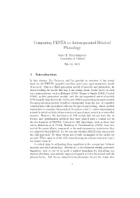 Comparing PENTA to Autosegmental-Metrical Phonology