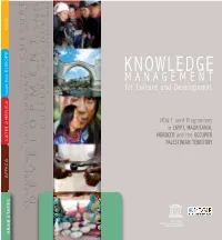 Knowledge Management for Culture and Development: MDG-F Joint