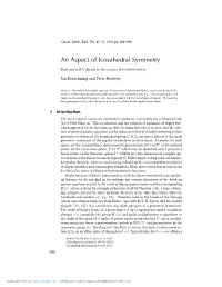 An Aspect of Icosahedral Symmetry