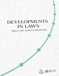 Developments in Laws Since the Maputo Protocol