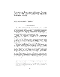 History and Tradition in Modern Circuit Cases on the Second Amendment Rights of Young People