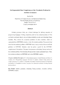 On Exponential-Time Completeness of the Circularity Problem for Attribute Grammars