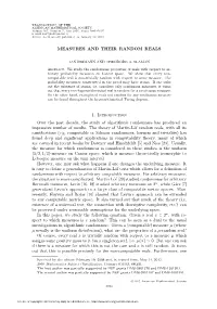 Measures and Their Random Reals