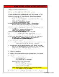Mlml Scuba Diving Injury Protocol